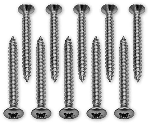 10 Befestigungsschrauben M4x40 für Einlass - Gurtwickler/Deckplatten, passend für fast alle Mauerkästen, von EVEROXX®
