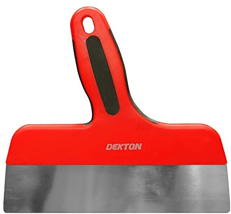 Dekton 250mm SoftGrip Taping Knife | 10 Stainless Steel Blade for Smooth Finishing | Ergonomic Design for Comfort and Control | Ideal for Quick and Efficient Surface Preparation