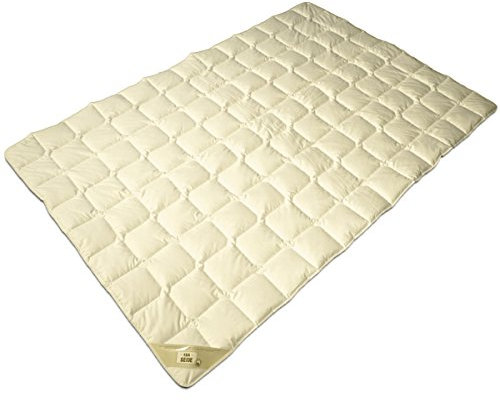 Naturbelassene Wild-Seide Sommerdecke in 155x220 cm aus 60% Seide und 40% Baumwolle mit einem Baumwollbezug aus 100% Baumwolle aus kontrolliert biologischem Anbau – Made in Germany
