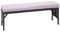 Mendler Poly-Rattan Sitzbank HWC-G16, Gartenbank Rattanbank, Gastronomie 112cm - schwarz, Kissen hellgrau
