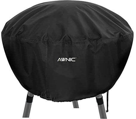 AWNIC Couvercle de brasero 80 cm de protection en polyester 420D Ø 80 x 50 cm
