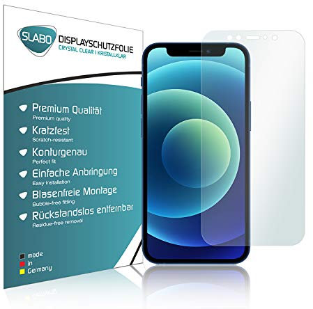 Slabo 4 x Film de Protection d'écran pour iPhone 12 Mini Protection écran Film Ultra Clair