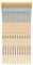 Idena 90101 - Pinceaux de soie, taille 18, avec manche en bois non verni, set de 12, Pinceaux de peinture pour écoliers Hobbykünstler