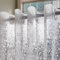 ABLUEN Rideau de douche ou doublure en PEVA sans crochet très résistant 8G, sans crochets nécessaires, en plastique imperméable sans PVC, taille standard 180 x 188 cm, motifs galets