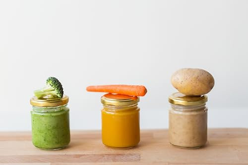 Di MATTEO F.V. Pots en verre pour la cuisine en lot de 6 unités de 200 g avec bouchon inclus pour Twist-Off en conserve lavables au lave-vaisselle