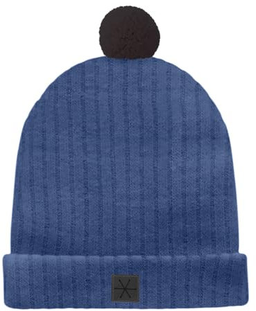 Pinokio warme Mütze Winter, 50% Cotton 45% Acrylic 5% Polyurethane, Blau, Jungen, Gr 47-52(51)