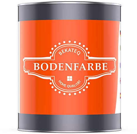 BEKATEQ Betonfarbe Kupferbraun 1l Bodenbeschichtung & Fußbodenfarbe für außen & innen I Bodenfarbe, Betonversiegelung & abriebfester Bodenbelag für Werkstattboden, Keller, Garage & Industrie BE-700