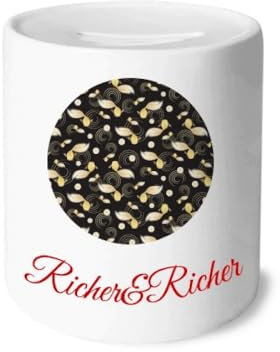 Ripple Flowers Repeat Japan Rich and Rich Bank Saving Box Coin