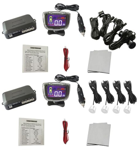 KACEPAR Kit sensore radar inverso senza fili, DC 12V Wireless Radar Sensibile Radar Distanza di rilevamento: 0.3 ~ 2.0m/11.8-78.7