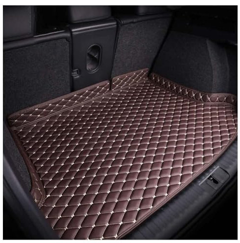 Auto Leder Kofferraummatten Für Op-EL Meriva A 2003-2010, Langlebig Staubdicht Kofferraumwanne Cargo Schutzmatte Antirutsch Interieur Zubehör,E/Coffee