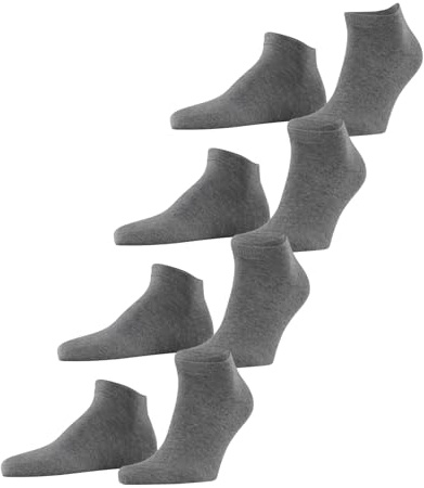 ESPRIT Herren Sneakersocken Solid M Sn Baumwolle kurz einfarbig Multipack, Grau Light Grey Melange 3390, 40-46