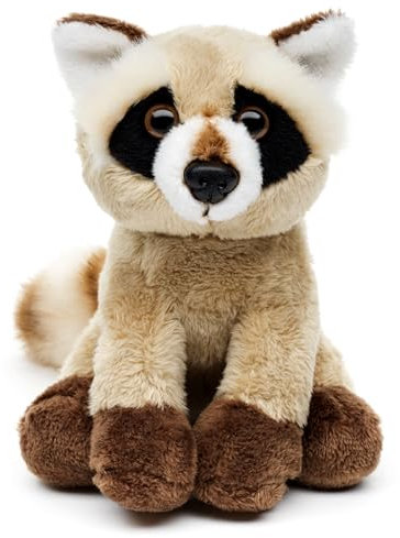 Uni-Toys - Waschbär (braun) Plushie - 15 cm (Länge) - Plüsch-Bär - Plüschtier, Kuscheltier