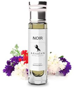 Arabian Opulence FR274 NOIR Roll-on Parfümöl | Konzentriertes Parfüm Körperöl | Langanhaltendes Parfüm auf Ölbasis für Männer | Reisegröße Alkoholfreies Parfümöl Flasche (6ml)