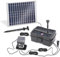 esotec Solar Pumpensystem 12/800 UV Lampe, Komplettset, mehrstufige Filterung, Teichfilter Filterbox, Teichpumpe Akku, Solarbrunnen Springbrunnen Bachlaufpumpe, 101204