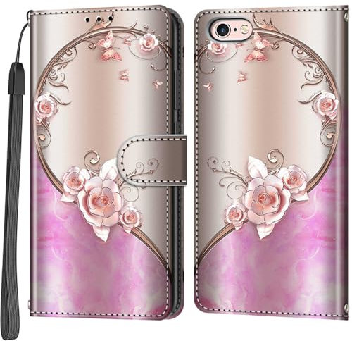 Salanheo Wallet Case for iPhone 6 / iPhone 6s, Card Slots Magnetic Closure Phone Case Compatible for iPhone 6 / 6s iPhone 6 / iPhone 6s