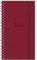 Idena 11157 - Taschenkalender 2025 im Format 8,7 x 15,3 cm, 1 Monat auf 2 Seiten, Terminkalender mit Hardcover Einband in Rot und Spiralbindung