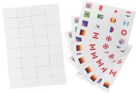 TOYANDONA Lern-Mahjong-Spiel Mahjong-flaggen-Set Mit 65 Stück Internationale Flaggen