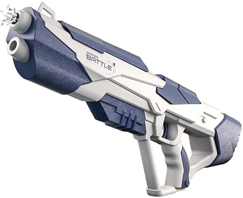Maxee Elektrische Wasserpistole, Wasserspritzpistole für Erwachsene und Kinder mit Großer Reichweite 30-40 Fuß Water Gun mit Saugfunktion für Outdoor Sommer Strand Schwimmbad Party