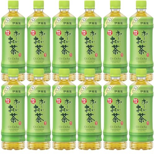 Oi Ocha Ryokucha Green Tea 600ml | Authentic Japanese Green Tea | Refreshing & Healthy 緑茶 (12 Bottle)