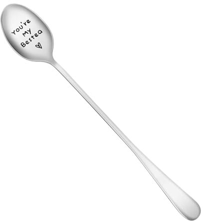 Engraved You're My Bestea Coffee Spoon - Perfect Friendship Gift for Women, Ideal for Christmas or Birthday Celebrations