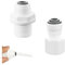 Conectores Rápidos de Filtro de Agua,2 Adaptador Recto 1/4 a 3/8 Hembra/Rosca Macho,Conector de Tubería Recta de Agua,Accesorios Conversión Roscada para Purificadores y Sistemas de Ósmosis Inversa