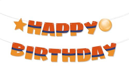 Anime Geburtstagsbanner, Vorgespannt 3m Lang Cartoon Dekoration für Jungen Partydekoration Partyzubehör