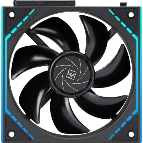 Thermalright TL-M12Q Ventole di raffreddamento per case PC da 120 mm, catena a margherita, 2000 giri/min, ARGB, illuminazione a doppio specchio infinito per costruire giochi (confezione singola)