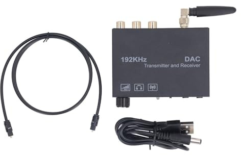 Wireless Audio Converter Bluetooth 5.3 Digital bis analoge optische Koaxial -Audio -Sender -Empfänger mit Volumenanpassung für Heimkino- und Bürogebrauch