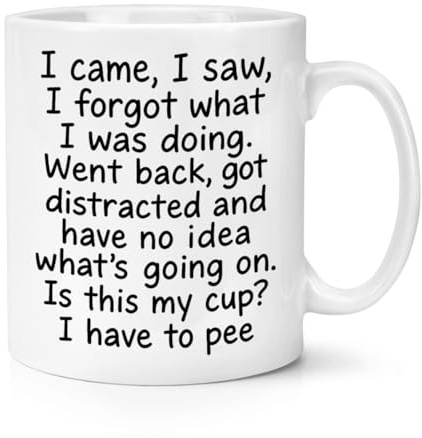 I Came I Saw I Forgot What I was Doing Went Back Got Distracted 10oz Mug Cup
