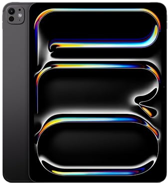 Apple iPad Pro 13'' (M5): Ultra Retina XDR, Vetro standard, 1 TB, Wi-Fi + Cellular, fotocamere frontale e posteriore da 12MP, scanner LiDAR, un giorno di batteria – Nero siderale