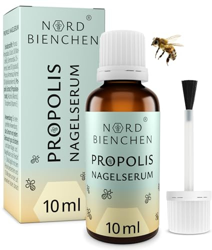 Propolis Nagelserum - gegen gelbe, brüchige Nägel - Nagel Behandlung schnell & intensiv - Mittel gegen Problemnägel - mit natürlichem Bienenharz - Nail Care Pen & Stift Alternative 10ml - Nordbienchen