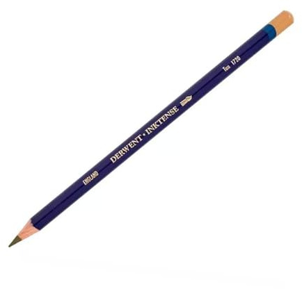 Derwent Inktense Permanent Watercolour Single Pencil, Tan (1720), 4mm Premium Core Strength, Water-Soluble, Ideal for Drawing, Colouring & Painting on Paper & Fabric, Professional Quality (2301889)