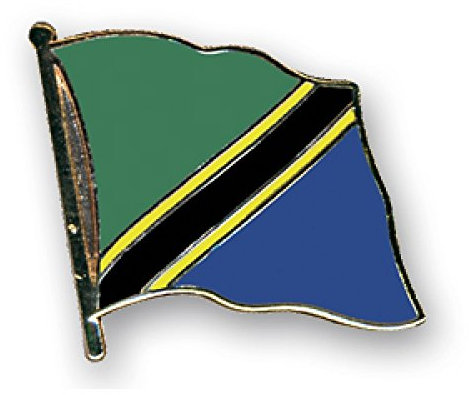 Everflag Flaggen-Pin vergoldet : Tansania