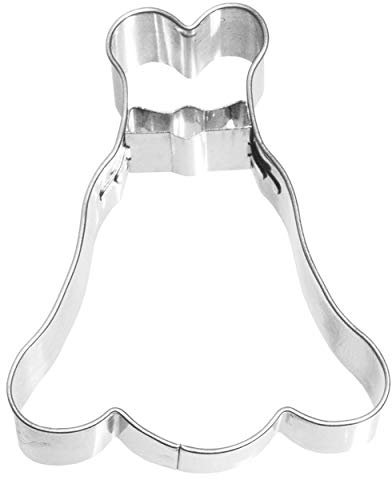 Birkmann 1010688910 Ausstechform Kleid, Kunststoff, Grau, 5 x 3 x 2 cm, Rostfreier Stahl