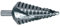Ruko 101056 Stufenbohrer HSS geschliffen spiralgenutet mit Kreuzanschliff Bohrbereich 4,0-39,0 mm Länge 107 mm, N 5, Einfarbig