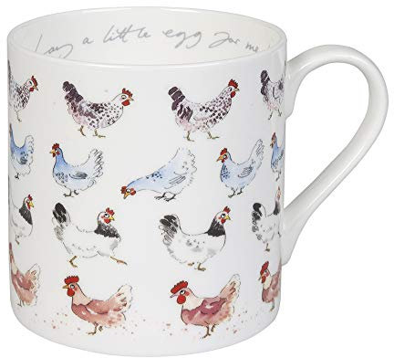 Sophie Allport Fine Bone China Boxed Mug (425ml) - Chicken: Lay A Little Egg For Me