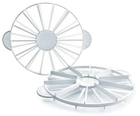 LACOR - 68511 - Cortador de tartas Reposteria - Marcador de Tarta, Corta en porciones iguales, Apto para el lavavajillas, 10-12 raciones, 27 cm