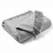 EHC Waffle Cotton Woven Large Sofa Throw 2 Seater Chair/Sofa/Bed 178 x 254 cm, Smoke