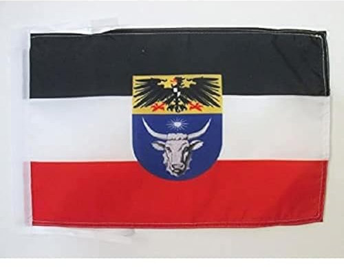 AZ FLAG - Drapeau Sud-Ouest africain allemand 1884-1915 - 45x30 cm - Pavillon Afrique Allemande 100% Polyester Avec Deux Cordelettes - 20g