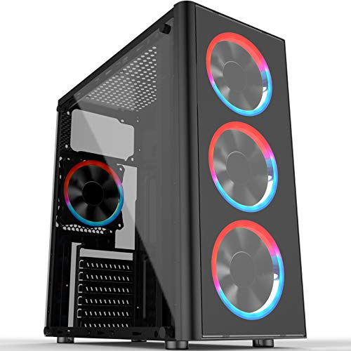 OCHW Gaming PC AMD A8 Quad Core R7 Graphics 8GB DDR4 1TB Draco RGB WiFi Windows 10