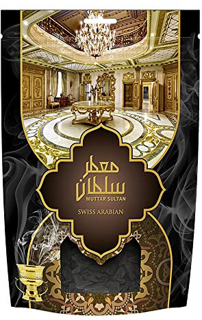 Swiss Arabian Muattar Sultan 250GRM - Bakhoor Weihrauch für Damen und Herren - Moschusartiger Oud-duft - Aromatisches hausparfüm raumdüfte räucherwerk und Cologne