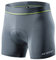 Herren Radunterhose Radsportshorts Fahrradhosen mit elastische atmungsaktive 4D Gel Sitzpolster mit Einer hohen Dichte (Grey, XXL)