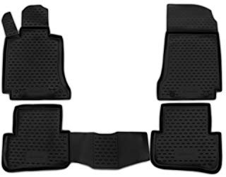 Element Passgenaue Premium Antirutsch Gummimatten Fußmatten Mercedes-Benz C-Klasse W204 2007-2014