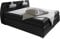 Atlantic Home Collection REX Boxspringbett, 7-Zone Taschenfederkern, Härte H3, Schwarz, 180 x 200 cm