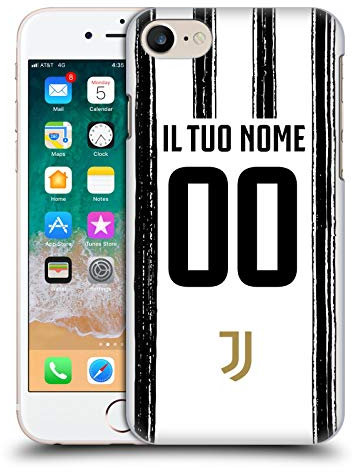 Head Case Designs Licenza Ufficiale Personalizzata Personale Juventus Football Club in Casa 2020/21 Race Kit Custodia Cover per Parte Posteriore Compatibile con Apple iPhone 7/8 / SE 2020 & 2022