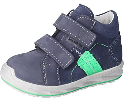PEPINO Ricosta Jungen Stiefel LAIF,Kinder Boots,WMS:Mittel,lose Einlage,Sympatex,Booties,Kinderschuhe,Klettstiefel,Leder,Nautic (170),26 EU