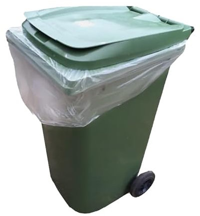 Wheelie Bin Bags Liners Rolls Refuse Sacks UK Made Strong Clear Heavy Duty Large (200)