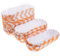 jojofuny 200pcs Disposable Paper Food Serving Tray: Boat Shaped Hot Dog Trays for Weddings Parties Casual Gatherings - Heat Resistant Serving Plate for Sandwiches Dessert Snacks