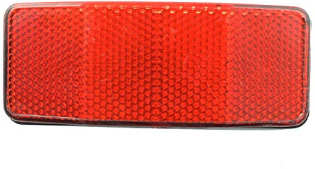 PZRT 1PCS Bicycle Mountain Bike Rear Rack Reflector Accessories Red 98x39mm