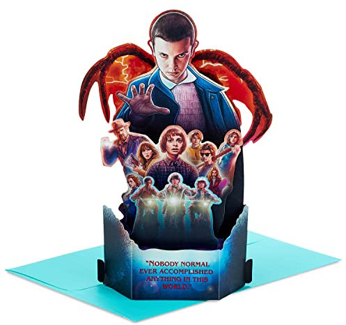 Hallmark Paper Wonder Stranger Things Pop-Up-Karte (Geburtstag, Ermutigung, Freundschaftskarte)
